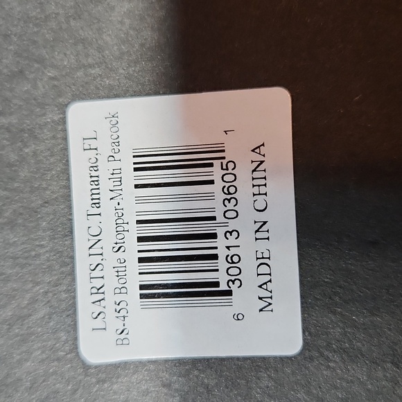 🚦3for$15🚦Glass Peacock Wine Stopper - Picture 9 of 10